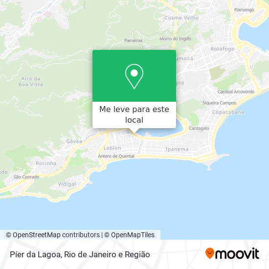 Píer da Lagoa mapa