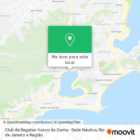 Club de Regatas Vasco da Gama - Sede Náutica mapa