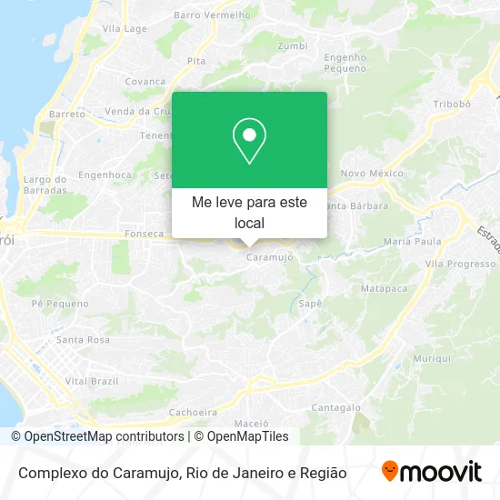 Complexo do Caramujo mapa