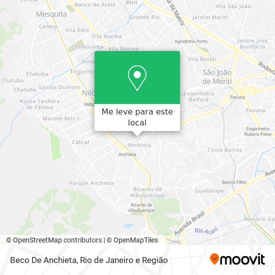 Beco De Anchieta mapa