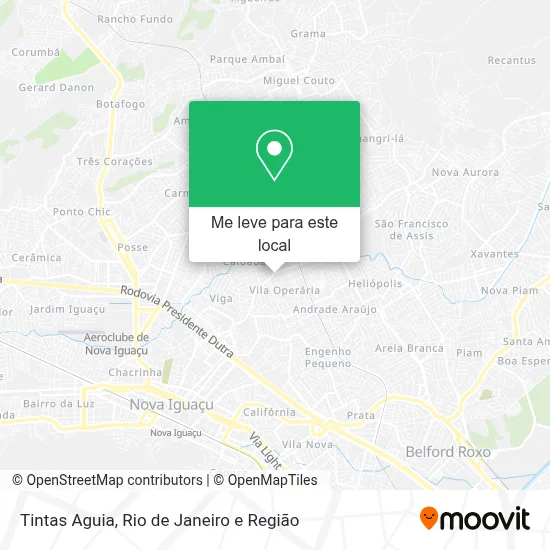 Tintas Aguia mapa