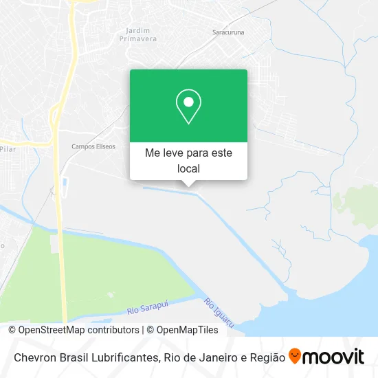 Chevron Brasil Lubrificantes mapa
