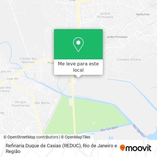 Refinaria Duque de Caxias (REDUC) mapa