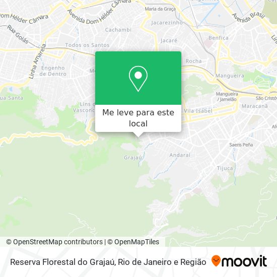 Reserva Florestal do Grajaú mapa