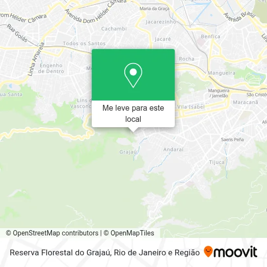 Reserva Florestal do Grajaú mapa