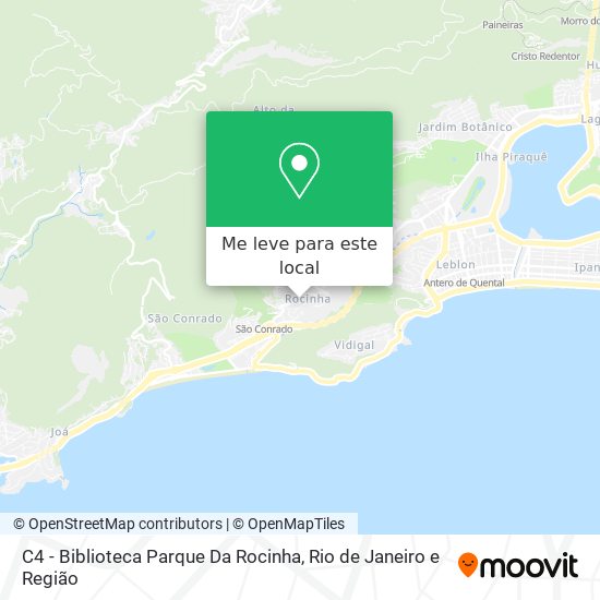 C4 - Biblioteca Parque Da Rocinha mapa