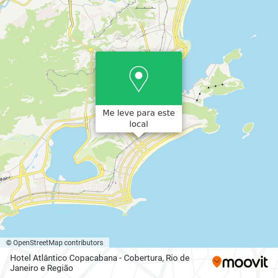 Hotel Atlântico Copacabana - Cobertura mapa