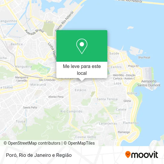 Poró mapa