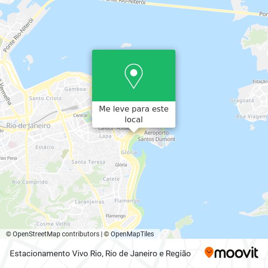 Estacionamento Vivo Rio mapa