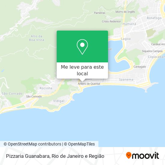 Pizzaria Guanabara mapa