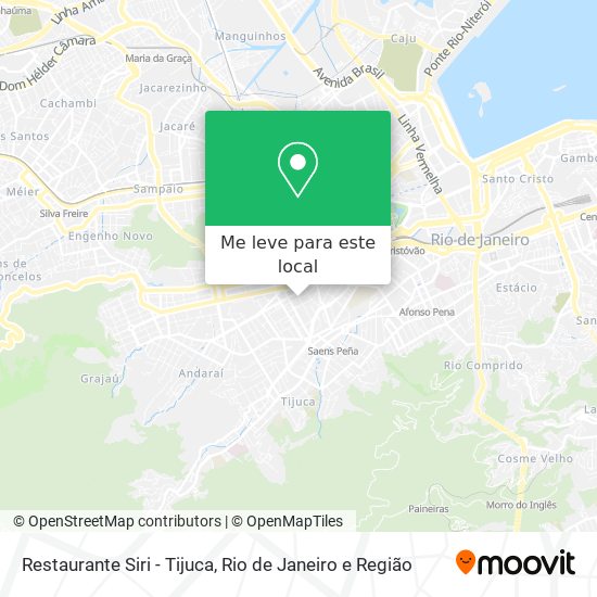 Restaurante Siri - Tijuca mapa