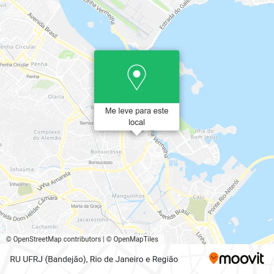 RU UFRJ (Bandejão) mapa
