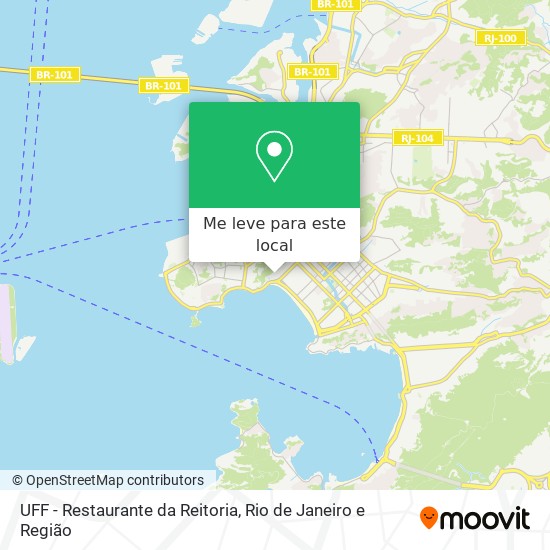 UFF - Restaurante da Reitoria mapa