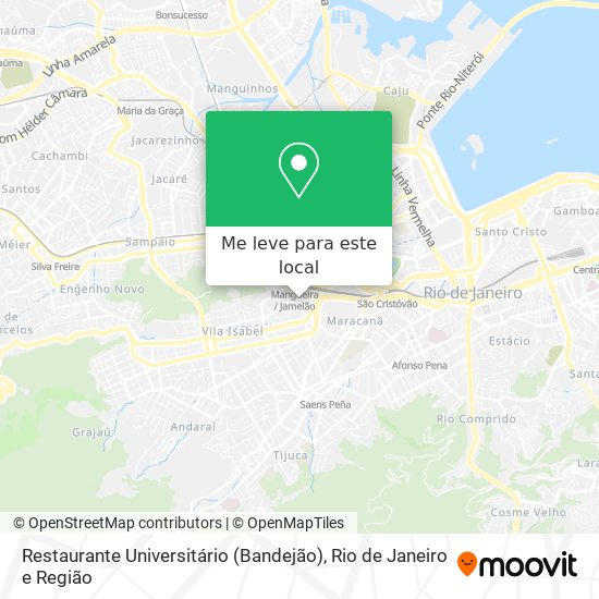 Restaurante Universitário (Bandejão) mapa