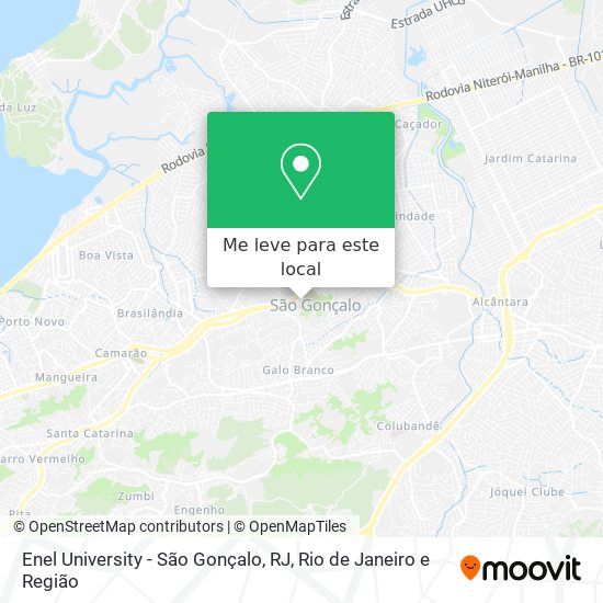 Enel University - São Gonçalo, RJ mapa