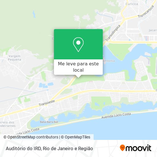 Auditório do IRD mapa