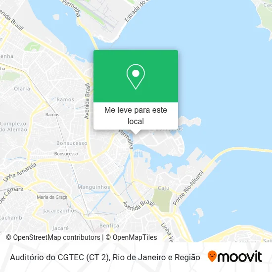 Auditório do CGTEC (CT 2) mapa