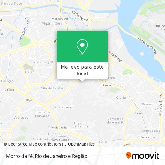 Morro da fé mapa