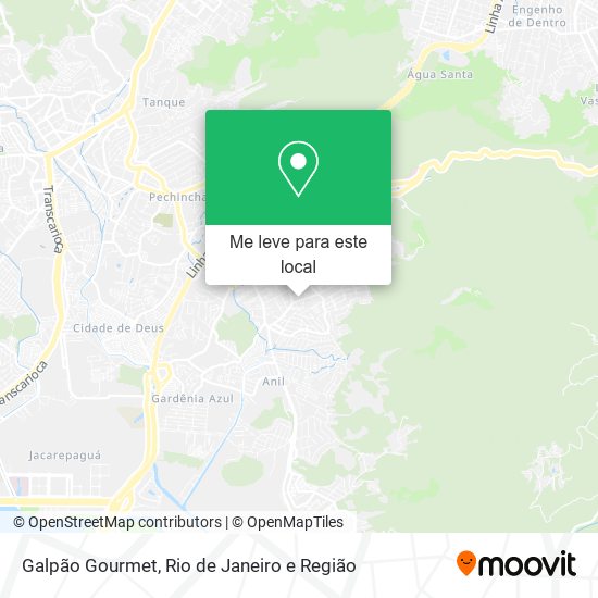 Galpão Gourmet mapa