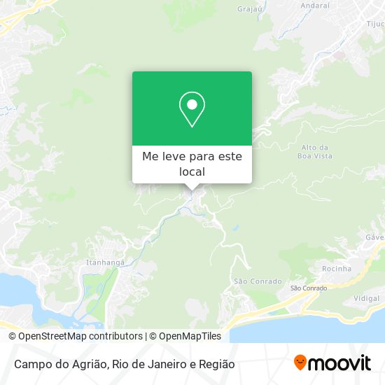 Campo do Agrião mapa