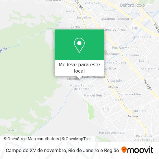 Campo do XV de novembro mapa