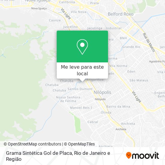 Grama Sintética Gol de Placa mapa