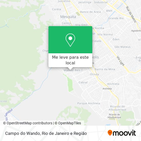 Campo do Wando mapa