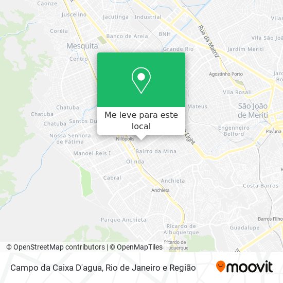Campo da Caixa D'agua mapa