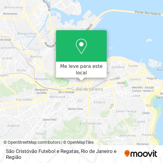 São Cristóvão Futebol e Regatas mapa