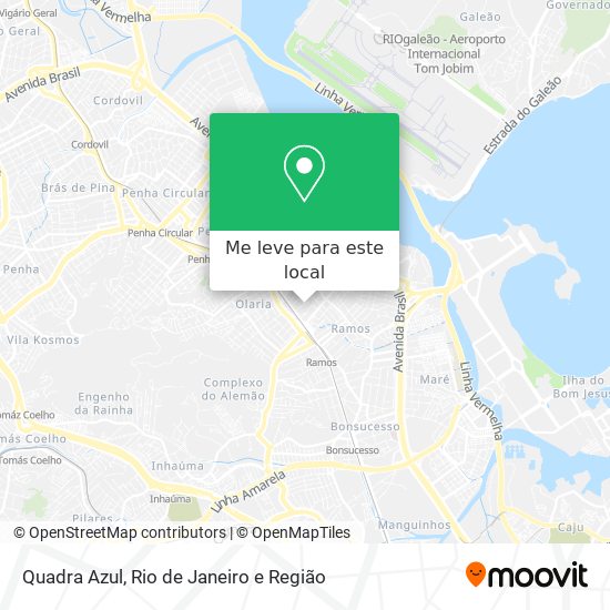 Quadra Azul mapa