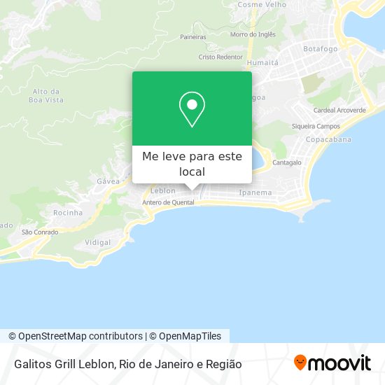 Galitos Grill Leblon mapa