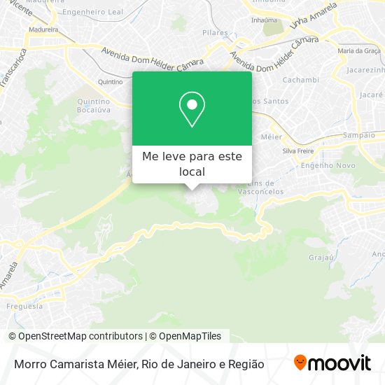 Morro Camarista Méier mapa