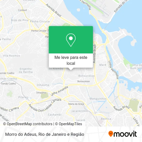 Morro do Adeus mapa