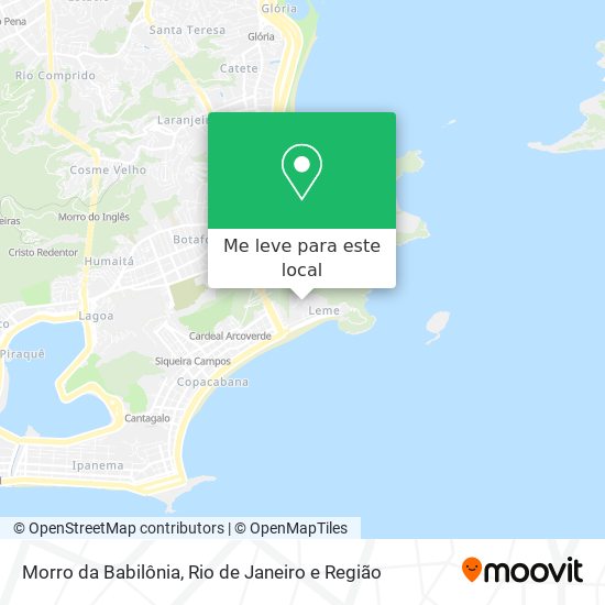 Morro da Babilônia mapa