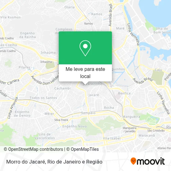 Morro do Jacaré mapa