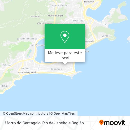 Morro do Cantagalo mapa