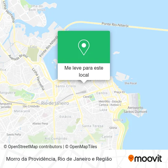 Morro da Providência mapa