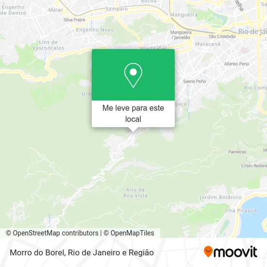 Morro do Borel mapa