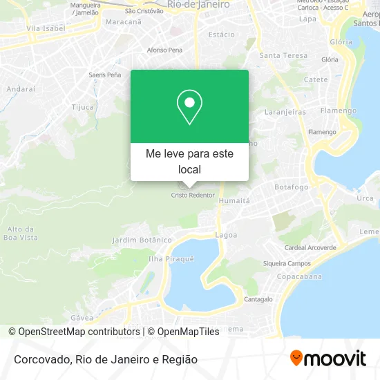 Corcovado mapa