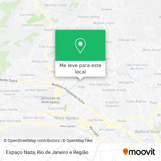 Espaço Naza mapa