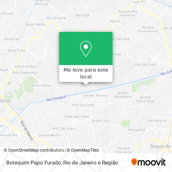 Botequim Papo Furado mapa