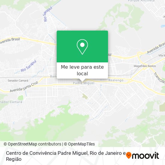 Centro de Convivência Padre Miguel mapa