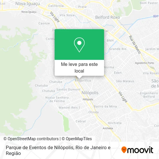 Parque de Eventos de Nilópolis mapa