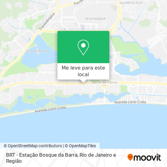 BRT - Estação Bosque da Barra mapa