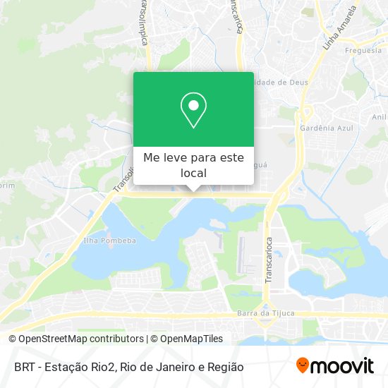 BRT - Estação Rio2 mapa