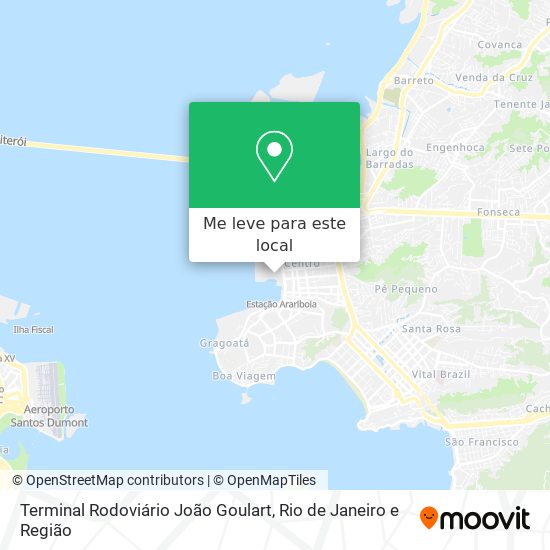 Terminal Rodoviário João Goulart mapa