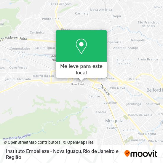 Instituto Embelleze - Nova Iguaçu mapa