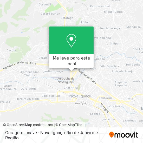 Garagem Linave - Nova Iguaçu mapa