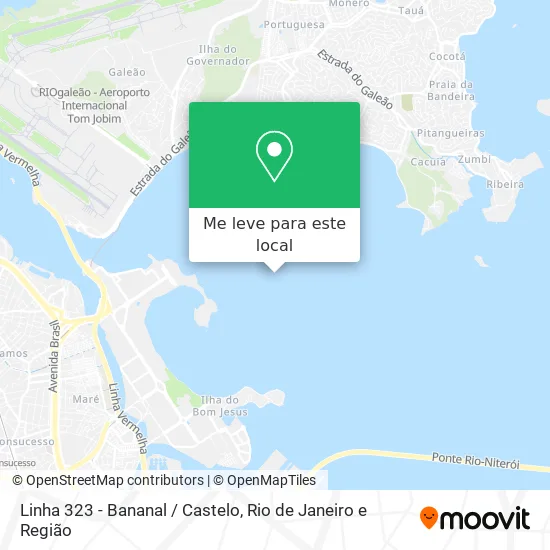 Linha 323 - Bananal / Castelo mapa