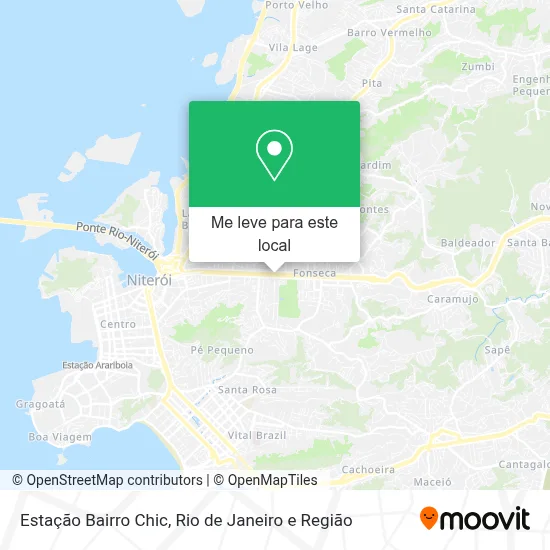 Estação Bairro Chic mapa